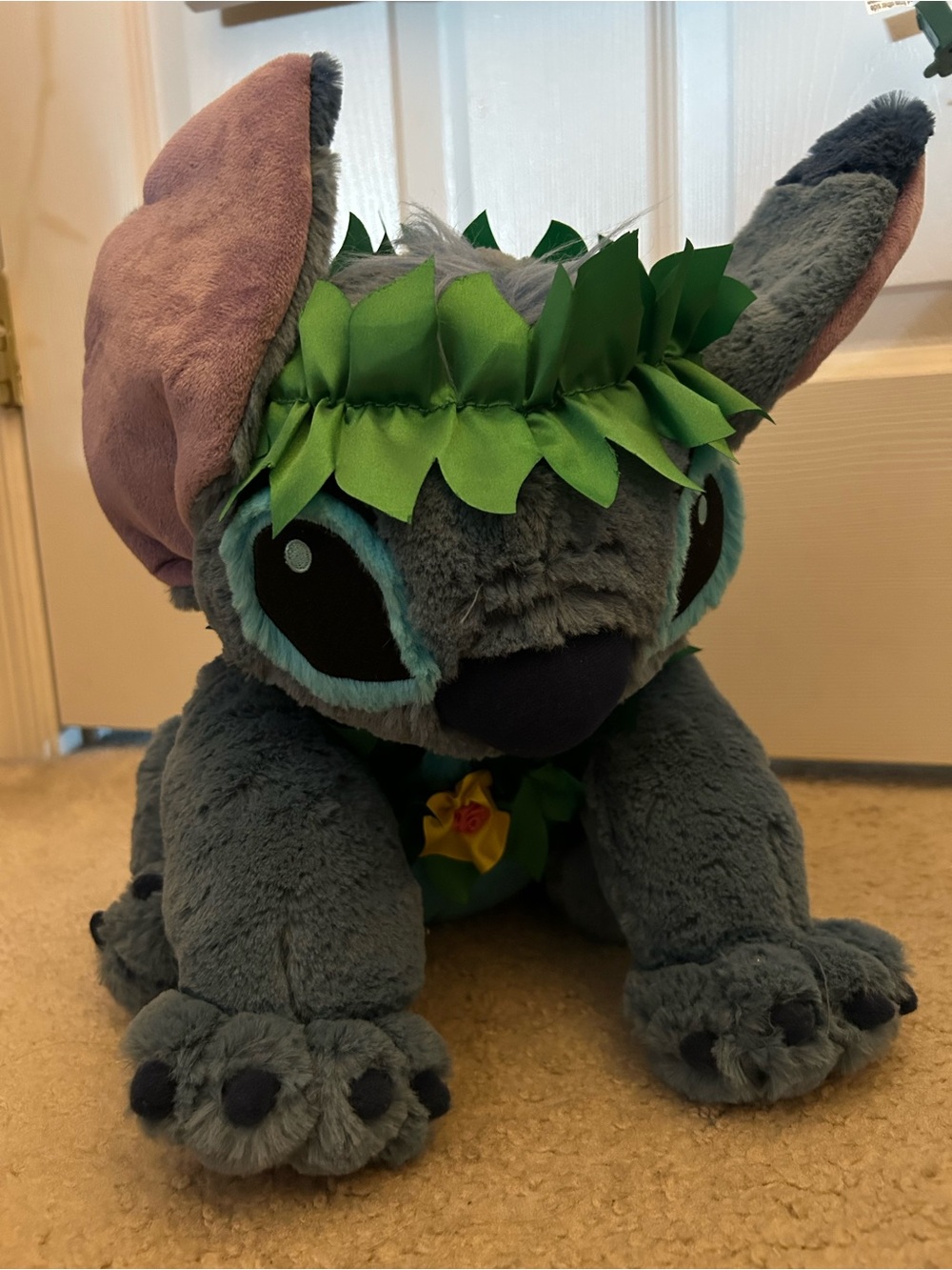 Disney Lilo & Stitch Plush with Leaf Lei